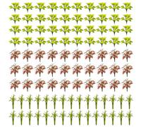 Cayway 100 Pz Flower Grass Tufts, Flower Grass Tufts Juego de Mesa de Arena, Mechón de Césped Estático para El Paisaje del Jardín de Bricolaje