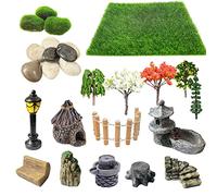 Cayway 26 Pz Accesorios de Jardín Zen, Accesorios de Jardín de Hadas, Miniatura Accesorios de Hadas de Jardín, Jardín Adornos para DIY Planta Decoración