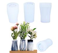 Cayway 3 Pz Botella Molde de Resina de Silicona Florero Foral Moldes Resina Epoxi Hacer Joyerias Moldes de Resina para Resina Epoxi, Decoración del Hogar