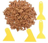 Cayway 400 Pz Mini Ladrillos en Miniatura, Rojo 1:16, Modelo para Decoración de Mini Jardín