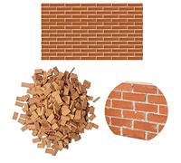 Cayway 420 Pz Ladrillos en Miniatura Mini Ladrillos Piedra 1:35 Mini Ladrillo Rojo para Micro Paisaje, Bricolaje Casa de Muñecas Ladrillos Diorama Hada