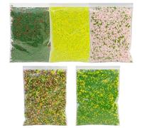 Cayway 5 Colores Árboles en Miniatura, Polvo de Árbol de Simulación, Kit de Material de Base de Paisaje, Simulación de Arbusto de Flores en Polvo para DIY Paisaje Ferrocarril Arquitectura