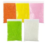 Cayway 5 Colores Polvo de Árbol de Simulación, Árboles en Miniatura Kit de Material de Base de Paisaje, Simulación de Arbusto de Flores en Polvo para DIY Paisaje Ferrocarril Arquitectura