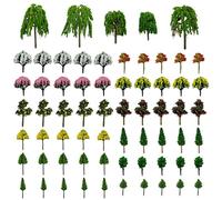 Cayway 65 Pz Árboles en Miniatura Árboles de Plástico Modelo de Árbol Diorama Árboles Maquetas Plástico Árboles Miniatura Decorativos para DIY Paisaje