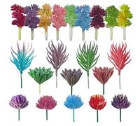 Cayway Artificiales Plantas Suculentas, 21 Pz Multicolor Suculentas Falsas Surtidas de Plantas Suculentas Artificiales para el Hogar Decoración Interior de Hadas del Jardín