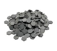 Cayway Ladrillos en Miniatura Rojo Mini Ladrillos Pequeños para Maquetas y Micro Paisaje Bricolaje Casa de Muñecas Decoraciones (240 Pz Hexágono, Gris)