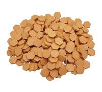 Cayway Ladrillos en Miniatura Rojo Mini Ladrillos Pequeños para Maquetas y Micro Paisaje Bricolaje Casa de Muñecas Decoraciones (240 Pz Hexágono, Rojo)