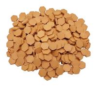 Cayway Ladrillos en Miniatura Rojo Mini Ladrillos Pequeños para Maquetas y Micro Paisaje Bricolaje Casa de Muñecas Decoraciones (360 Pz Hexágono, Rojo)