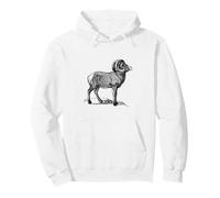 Caza al Aire Libre Rocky Mountain Bighorn Sheep Ram Full Curl Sudadera con Capucha