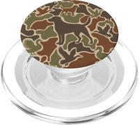 Caza de Aves acuáticas Camo Duck Hunters Labrador Retriever Dog PopSockets PopGrip para MagSafe