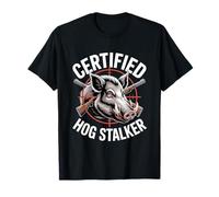 Caza de cerdos Cazador de cerdos Certificado Acechador de Camiseta