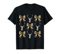 Caza de ciervos, camuflaje, coqueta, arco de alce, camuflaje para mujer Camiseta