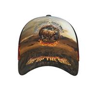 Caza De Ciervos con Impresión 3D: Una Sola Oportunidad para Matar Y Encender La Parrilla Hombre Mujer Gorra De Béisbol Peso Ligero Sombrero-Papá Casuales Gorra-Camionero para Golf Pesca Trucker