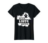 Caza de Fantasmas Cementerio de Humor Paranormal después de Que Las Vidas importan Camiseta gráfica económica, Mujer, Negro, L