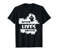 Caza de Fantasmas Cementerio de Humor Paranormal después de Que Las Vidas importan Camiseta gráfica económica, Hombre, Negro, L