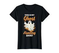 Caza de Fantasmas Humor Cazador Paranormal Mi Caza Fantasma Camiseta gráfica económica, Mujer, Negro, L