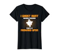 Caza de Fantasmas Humor Paranormal Investigador Chiste de ira Camiseta gráfica económica, Mujer, Negro, L
