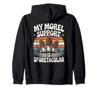 Caza de Hongos Morel Mi Apoyo de Morel es esporetacular Sudadera con Capucha