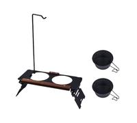 Caza de tazón de perro elevado, soporte para perros | Portes de comida para perros altos portátiles con bastidor de lámparas - Platos de mascotas de alimentación de gatos y suministros de riego para a