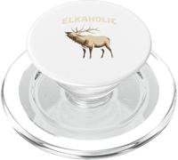 Caza Divertida de Alces: Elkaholic para Cazadores de Ciervos PopSockets PopGrip para MagSafe