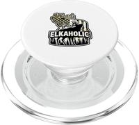 Caza Divertida de Alces: Elkaholic para Cazadores de Ciervos PopSockets PopGrip para MagSafe