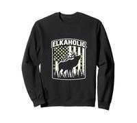 Caza Divertida de Alces: Elkaholic para Cazadores de Ciervos Sudadera
