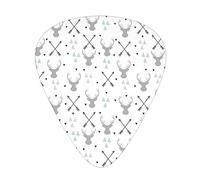 Caza flechas triángulos ciervos Premium Bass guitarra eléctrica, púa de guitarra para una experiencia musical sin igual