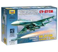 Caza Ruso Sukhoi Su-27 SM 1:72 Kit De Modelo De Plástico ZVEZDA