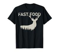 Cazador de ciervos de comida rápida - Funny Hunting Dad Mens Father's Day Camiseta