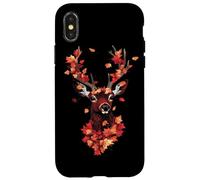 Cazador de ciervos Otoño Hoja de Arce Carcasa para iPhone X/XS