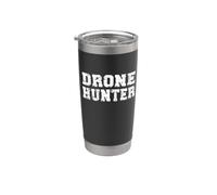 Cazador de drones/Cazadores de drones OVNI/Diseño de divulgación alienígena Vaso térmico de acero inoxidable de doble pared