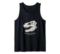 Cazador de fósiles de Dinosaurios de paleontología de Calavera T- Camiseta sin Mangas