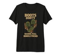 Cazador de Hongos Morel Salvaje Setas Foraging Camiseta Premium