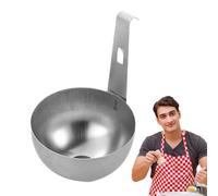 Cazador de huevos de acero inoxidable, Cuchara de huevo machacado | Vaporizadores escalfados colgantes de acero inoxidable - Sartenes redondas de soporte de vapor antiadherente para, desayuno, picnic