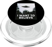 Cazador de OVNIs Alienígenas Diversión en la Nave Espacial A PopSockets PopGrip para MagSafe