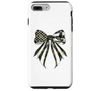 Cazador de palomas para cazar palomas 4 de julio, bandera americana, camuflaje Carcasa para iPhone 7 Plus/8 Plus