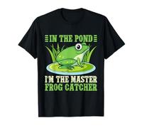 Cazador De Ranas In The Pond Master Catcher Rana Camiseta