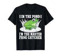 Cazador De Ranas In The Pond Master Catcher Rana Camiseta
