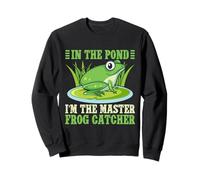 Cazador De Ranas In The Pond Master Catcher Rana Sudadera