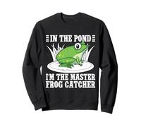 Cazador De Ranas In The Pond Master Catcher Rana Sudadera