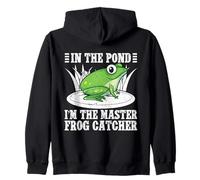 Cazador De Ranas In The Pond Master Catcher Rana Sudadera con Capucha