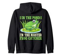 Cazador De Ranas In The Pond Master Catcher Rana Sudadera con Capucha