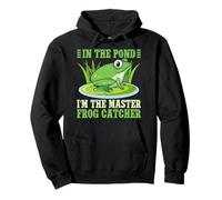 Cazador De Ranas In The Pond Master Catcher Rana Sudadera con Capucha