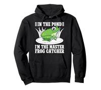 Cazador De Ranas In The Pond Master Catcher Rana Sudadera con Capucha