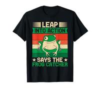 Cazador De Ranas Leap Into Action Rana Camiseta
