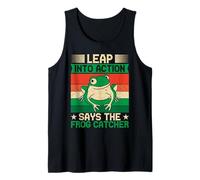 Cazador De Ranas Leap Into Action Rana Camiseta sin Mangas