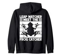 Cazador De Ranas Leap Matcher Meet The Catcher Rana Sudadera con Capucha