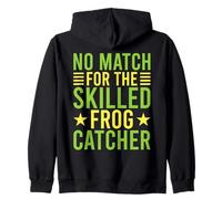 Cazador De Ranas No Match For The Skilled Rana Sudadera con Capucha