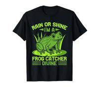 Cazador De Ranas Rain Or Shine I´m A Divine Rana Camiseta