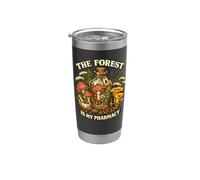 Cazador de setas cazador de setas The Forest is my Pharmacy Vaso térmico de acero inoxidable de doble pared